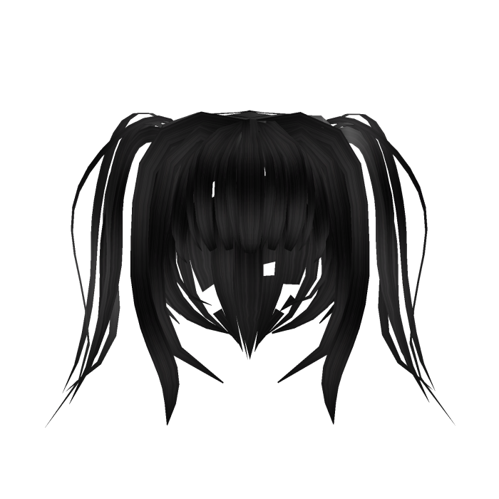 cute dolly moe vkei wavy pigtails in black ♡