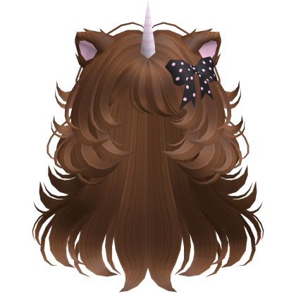 Messy Unicorn Curly Wolfcut in Ginger