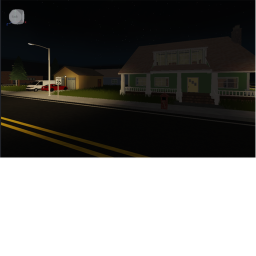 Suburban house... but It's 10PM and It's Raining
