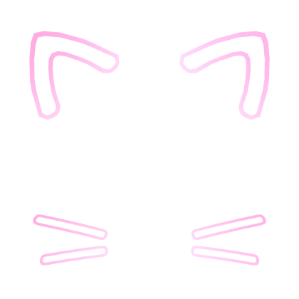Cute Cat Ear Face Filter [Pink]