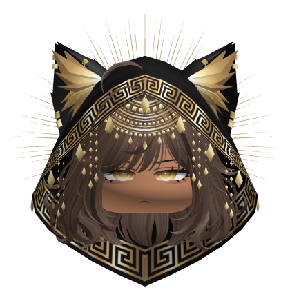 Egyptian Bob w/ Divine Gold Black Hood