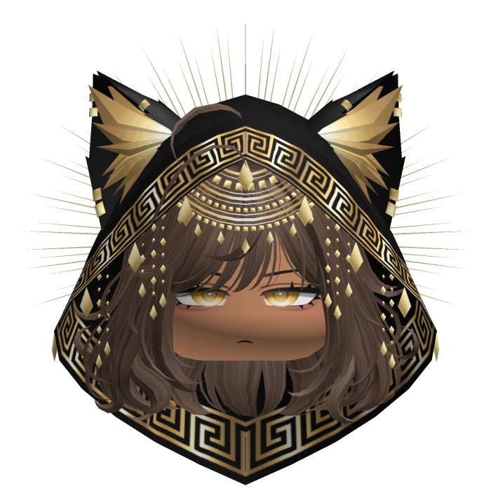 Egyptian Bob w/ Divine Gold Black Hood