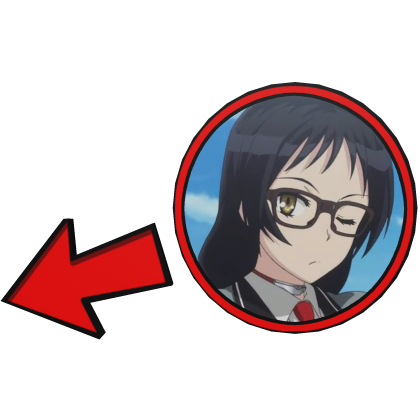 Ayame Kajou Pointing Meme Circle Shimoneta