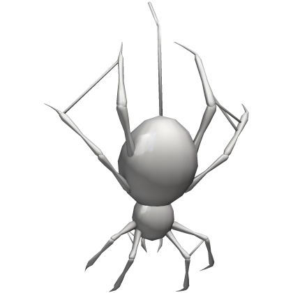 white hanging spider (left)