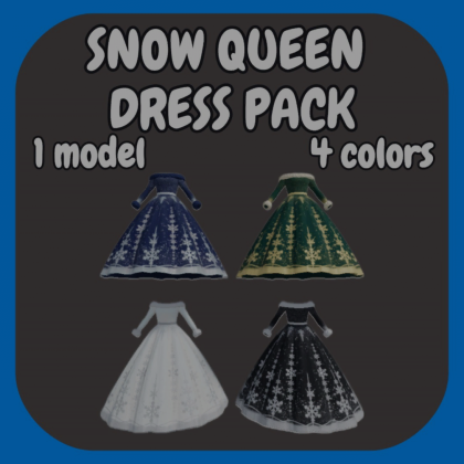 [Layered] Snow queen dress