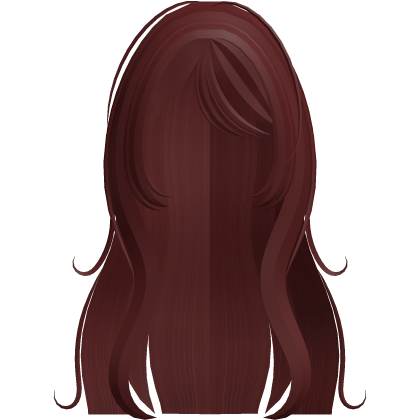 red wispy wavy moe anime long layered hair Roblox item