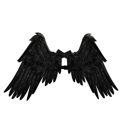 Icarus wings | Black & Gold Splatter of Heaven ✨ Roblox item