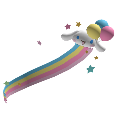 Flying Cinnamoroll With Rainbow
