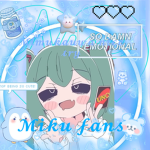 The Miku fans:3