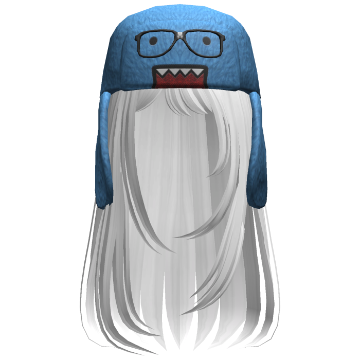 Domo Long Girl Hair White V2