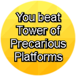 You Beat Tower of Precarious Platforms
