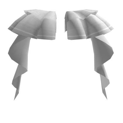 White Side Accents with Long Ruffles