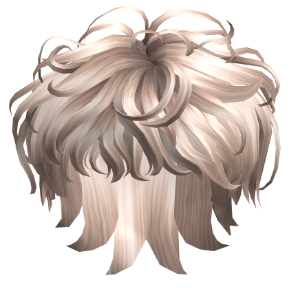 Curly Messy Boy Hair in Platinum Blonde Roblox item