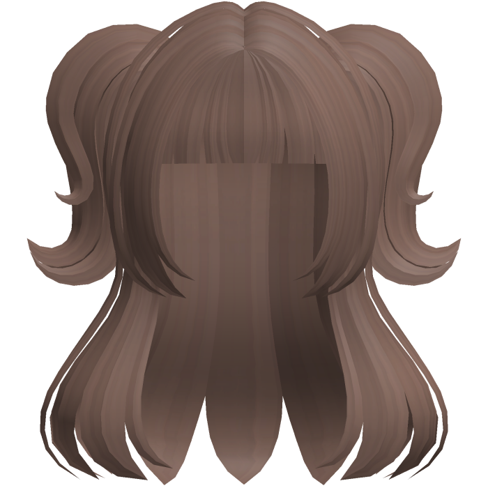 🐾 cute swirly half up doll tween hair brown