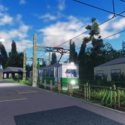 Suburban tram icon