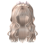 🍀Big Bow Half Up Hair (Platinum Blonde)