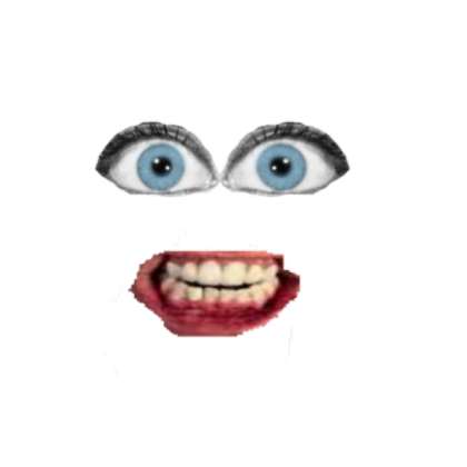 Creepy face for horror :) Roblox decal