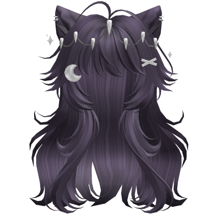 Super Fluffy Anime Werewolf Hair (Purple)