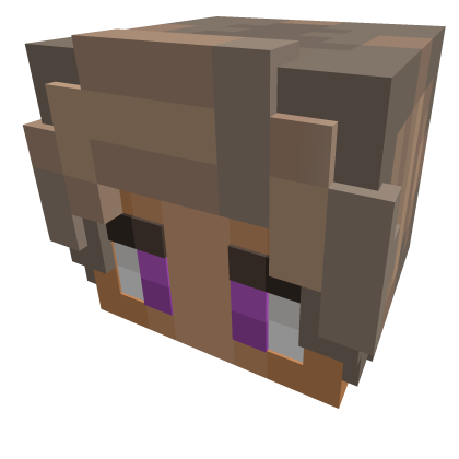 Pixel guy w/purple eyes & dark blonde hair Purpled Roblox item