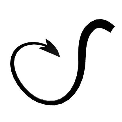 Long Black Demon Tail