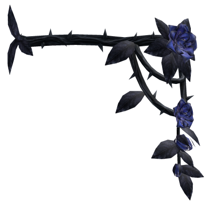 Rose Thorn Vine Waist - Black & Blue