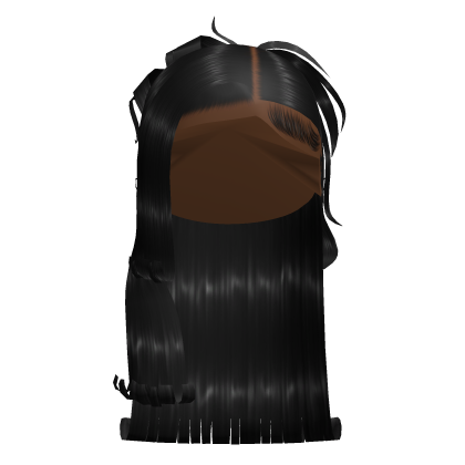 Y2K Half Up Half Down in Black Roblox item