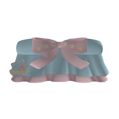 cute blue twin stars top Roblox item