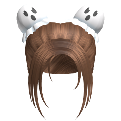 Kawaii Ghost Space Buns (Brown) Roblox item