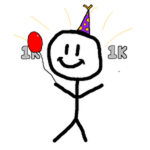 1K Visits Stickman