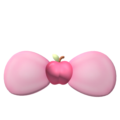 ♡ little school apple bow !!