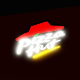 Pizza hut in the night