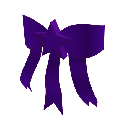 Dark Purple SuperStar Bow for Korblox