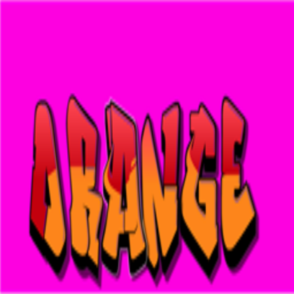 Orange's Graffiti Decal Roblox decal