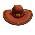 Orange Cookie Cowboy Hat