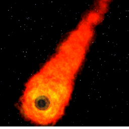une pluit de météorite