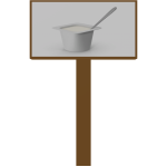 yogurt sign