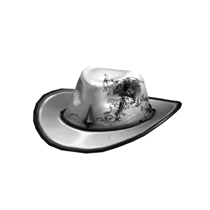 [PBR] White & Black Divine Outlaw Hat w/Cross Roblox item