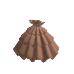 adidas Peach Cold Shoulder Ballgown