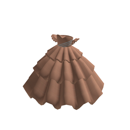 adidas Peach Cold Shoulder Ballgown