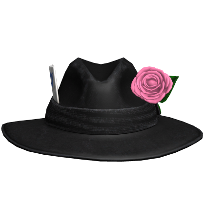 Cowboy Rose Fedora Hat