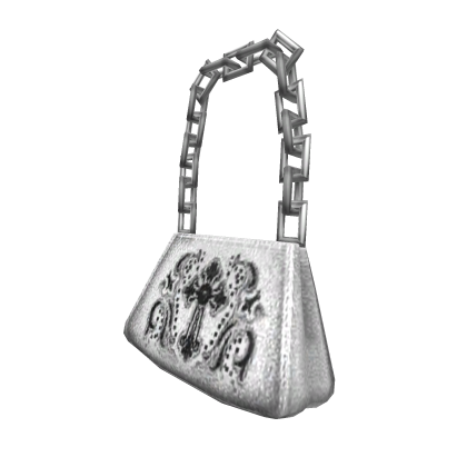 y2k gothic white shoulder bag - 3.0