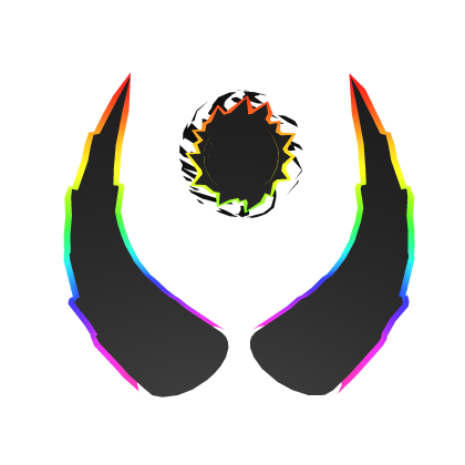 Cartoony BlackHole Horns Rainbow