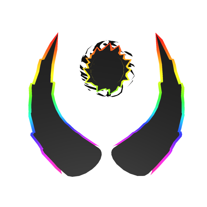 Cartoony BlackHole Horns Rainbow