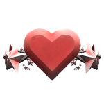 Red Valentine's Heart Crown