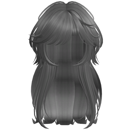 Shaggy Wavy Layered Hair w/ Side Bangs (Gray)