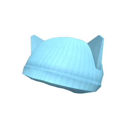 Blue Kitty Beanie
