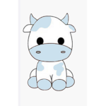 “-pastel blue-“ and blue cows-“