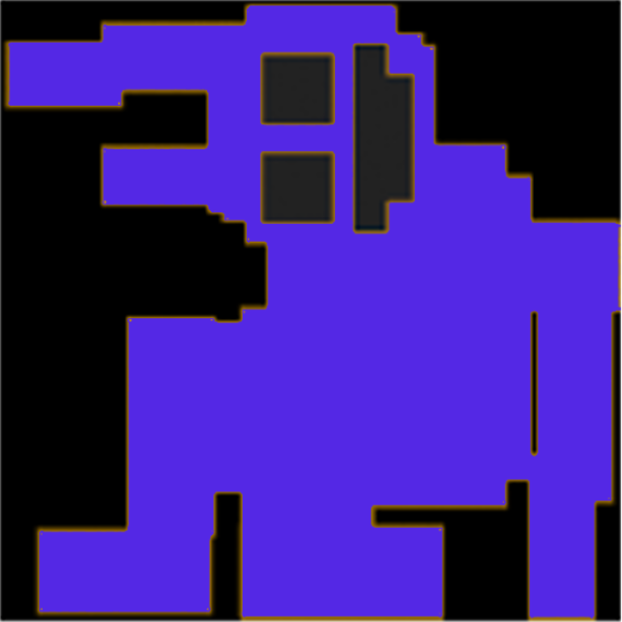 purple springtrap mini game sitting Roblox decal