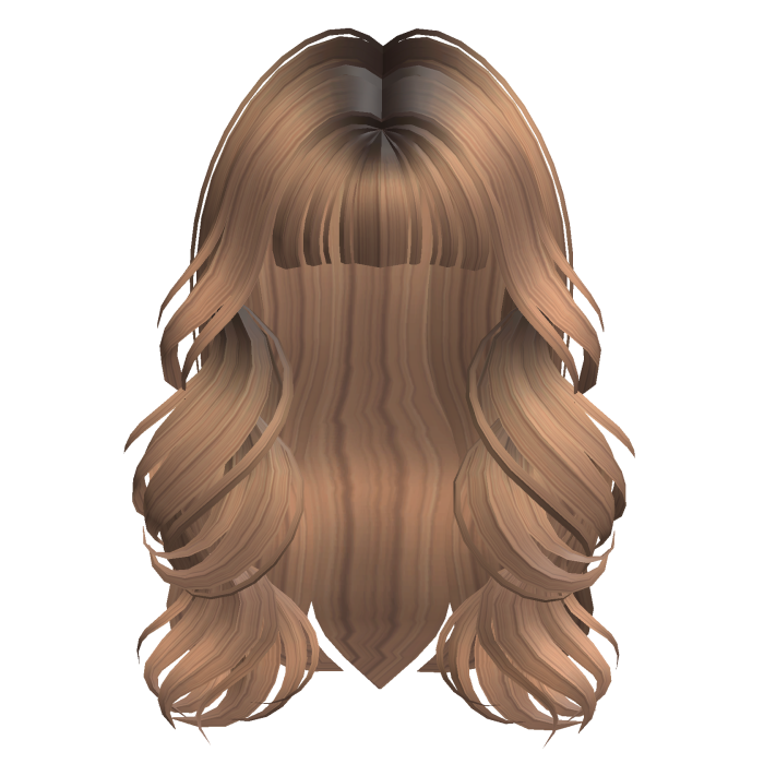 Pretty Voluminous Curly Blonde Hair with Bangs