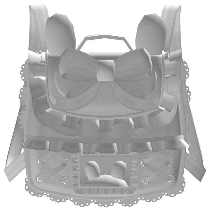 ♡ 3.0 dearest ruffled bunny backpack in white